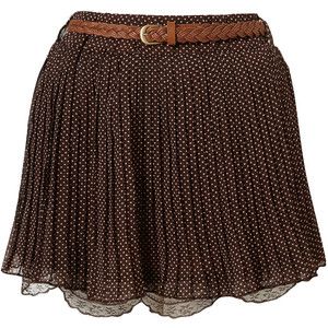  Mimi Chica Emily Burgundy Chiffon Skirt s New