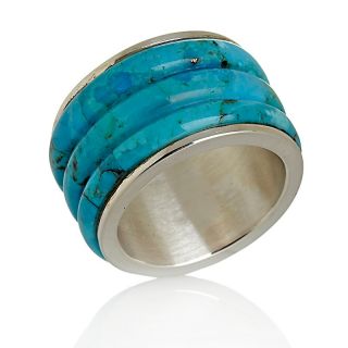 Mine Finds by Jay King Jay King Kingman Turquoise Ribbed Band Ring
