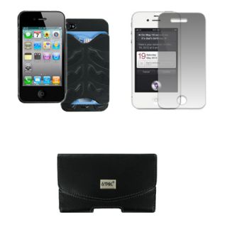 Empire Credit Card Hard Case Black Screen Guard Pouch for Apple iPhone