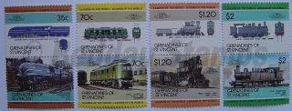 World Collection of 866 Train Railway Locomotive Stamps