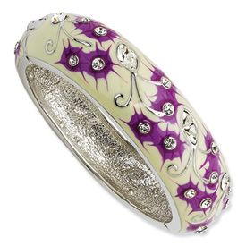 jacqueline kennedy collection enameled floral bangle