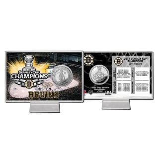 Boston Bruins 2011 Stanley Cup Champs Silver Coin, Card at
