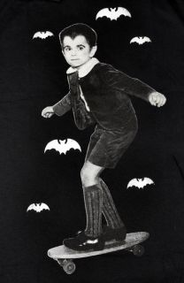 Eddie Munster Mens T Shirt Goth Vampire Bat Halloween