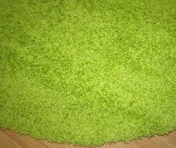 New Area Rug Picadilly 4 Round Lime Electric Bright Teen Tween Shag