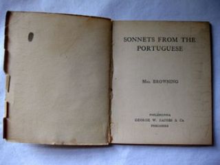 RARE Antique Sonnets from The Portuguese Mrs Browning