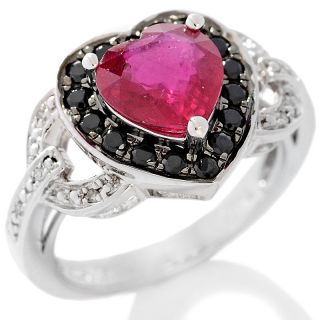  and black spinel sterling silver heart ring rating 11 $ 99 95 s h