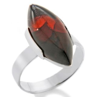  amber marquise shaped sterling silver amber ring rating 11 $ 19 95 s