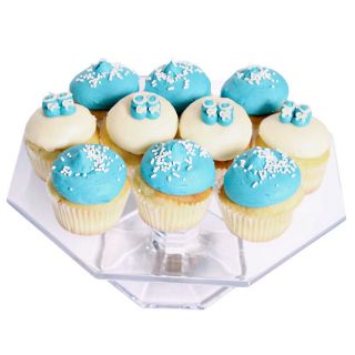 Main Street Blue New Baby Boy Cupcakes   12 Count