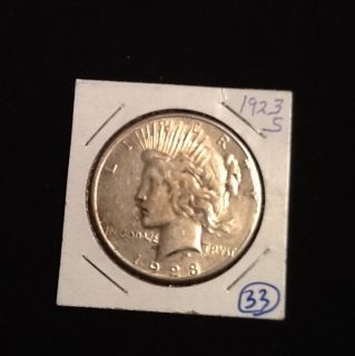  1923 s Peace Dollar Very Nice Coin