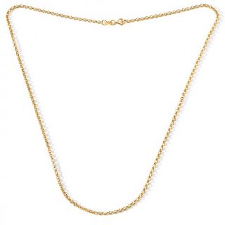 Jewelry Necklaces Chain 14K Gold Rolo Link 16 Necklace