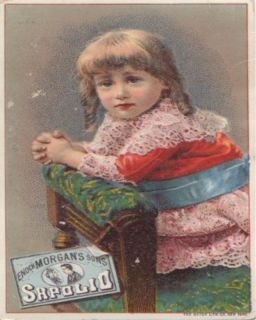 Enoch Morgans Sons Sapolio Girl Dress Chair Trade Card