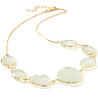  Necklaces Drop Technibond® Freeform Prehnite 18 Rolo Link Necklace