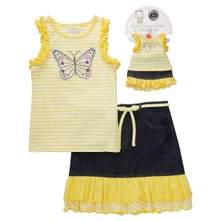  me little girl and doll two piece denim skirt set rating 1 $ 19 95