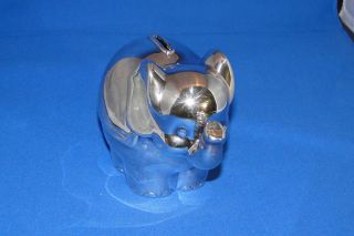 Tiffany Co Rare Find Solid Sterling Silver Elephant Piggy Bank