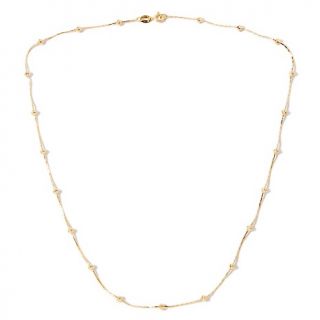 Technibond® Diamond Cut Beaded 18 Chain Necklace
