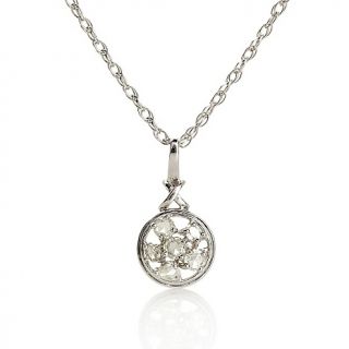  Jewelry with Carol Brodie 0.28ct Diamond Circle Pendant with 18 Chain