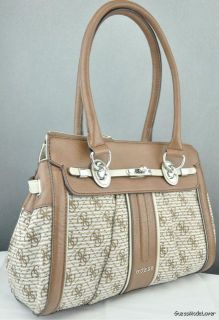 New Guess Ladies Handbag Adelisa Brown Bag Purse USA