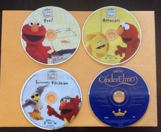 Elmo And Sesame Street Dvd Lot No 2