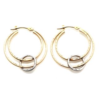  jewelry 14k two tone hoop earrings rating 1 $ 109 95 s h $ 6 21