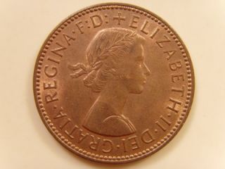 1965 Half Penny Elizabeth II British Coin Halfpenny