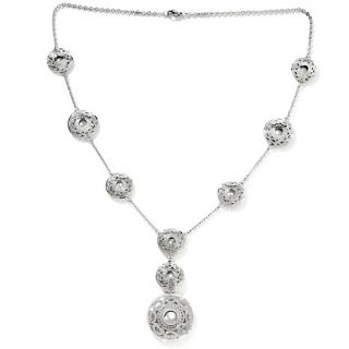  Necklaces Drop Stately Steel Filigree Disc Station 26 Y Drop Necklace