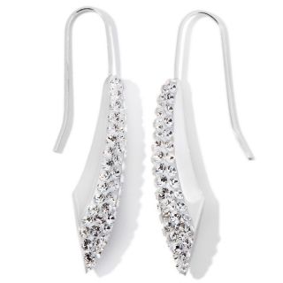  jewelry pave crystal sterling silver drop earrings rating 28 $ 19 95 s