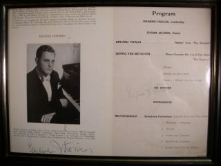 Eugene Istomin Autograph Signed 49 Program New Orleans