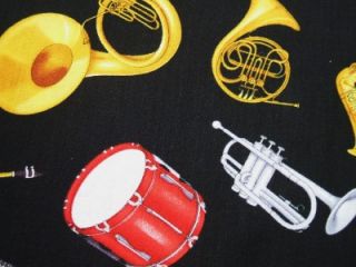  Treasures Band Instruments Music Drum Tuba Fabric 30 Off Sale