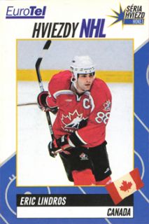 Eric Lindros 1998 99 Slovakian Eurotel 14 RARE Canada Nagano Olympic