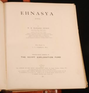 1894 1911 3V Egypt Exploration Fund Petrie Illus First