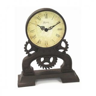 Infinity Instruments Rusty Gears Resin Table Clock
