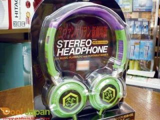 Japan Evangelion Headphone Earbuds Ear Buds iPod Green