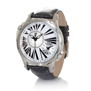 Timepieces by Randy Jackson Unisex Piano Print Dial Strap Watch