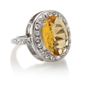  oval crystal framed cocktail ring rating 2 $ 39 90 s h $ 5 95 size