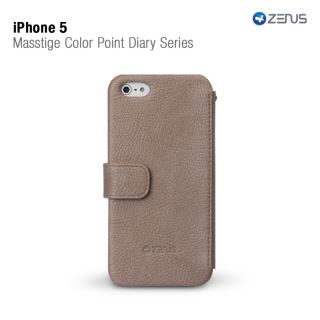 High End Grey Color Leather Bifold Case for iPhone 5 w Credit Card