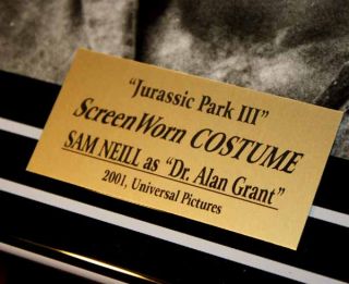 Jurassic Park Prop Ferns Costume Sam Neill Signed COA DVD UACC