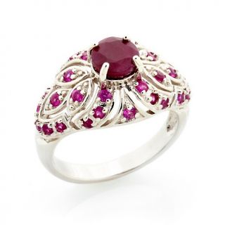Jewelry Rings Gemstone 1.89ct Ruby and Pink Sapphire Sterling