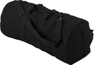 black double ender canvas sports bag item 2373 made from heavy weight