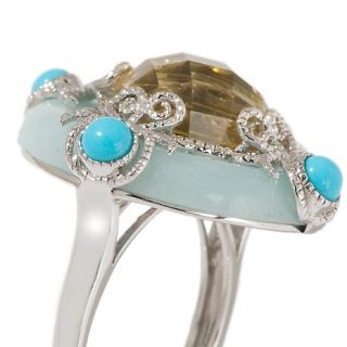 Jewelry Rings Gemstone Opulent Opaques Lemon Quartz and Multigem