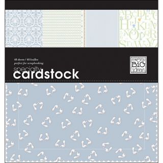  Ideas 12 x 12 Specialty Cardstock Paper Pad of 48 Sheets   Baby Boy