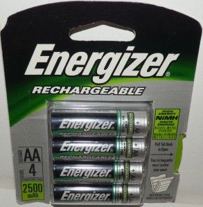 New 16 Energizer Rechargeable Batteries 16 AA 2500 mAh