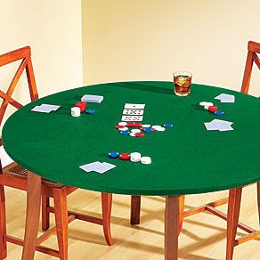 48 ROUND elastic stretch FELT TABLETOP Card Game Table cloth COVER