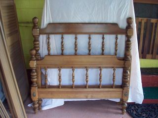 Ethan Allen Heirloom Furniture Twin Bed Set Complete 7 Pieces Vintage