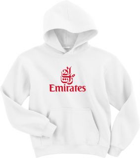  or White Hoody in cool cotton with a Gold or Red Vintage Airline Logo
