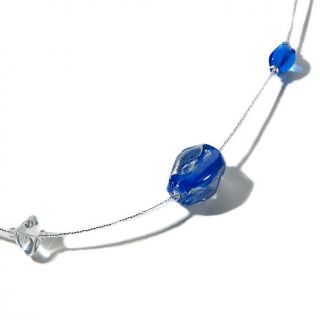 Murano by Manuela Murano by Manuela Blue Glass Bead 54 Necklace