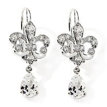 Absolute Xavier .62ct Absolute™ Princess and Round Drop Earrings
