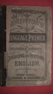  Harpers Language Series Swintons Language Primer English Book