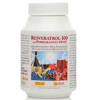  Antioxidants Andrews Resveratrol 100 with Pomegranate 60 Capsules