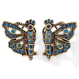 Heidi Daus Monarch Madness Crystal Accented Earrings