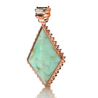 Jewelry Pendants Gemstone Jay King Creamy Mint Green Opal Copper